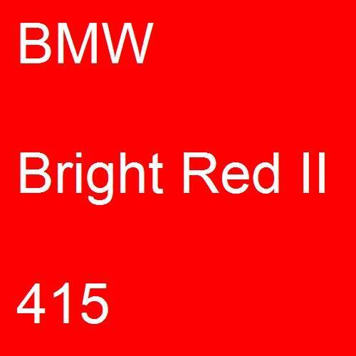 BMW, Bright Red II, 415.